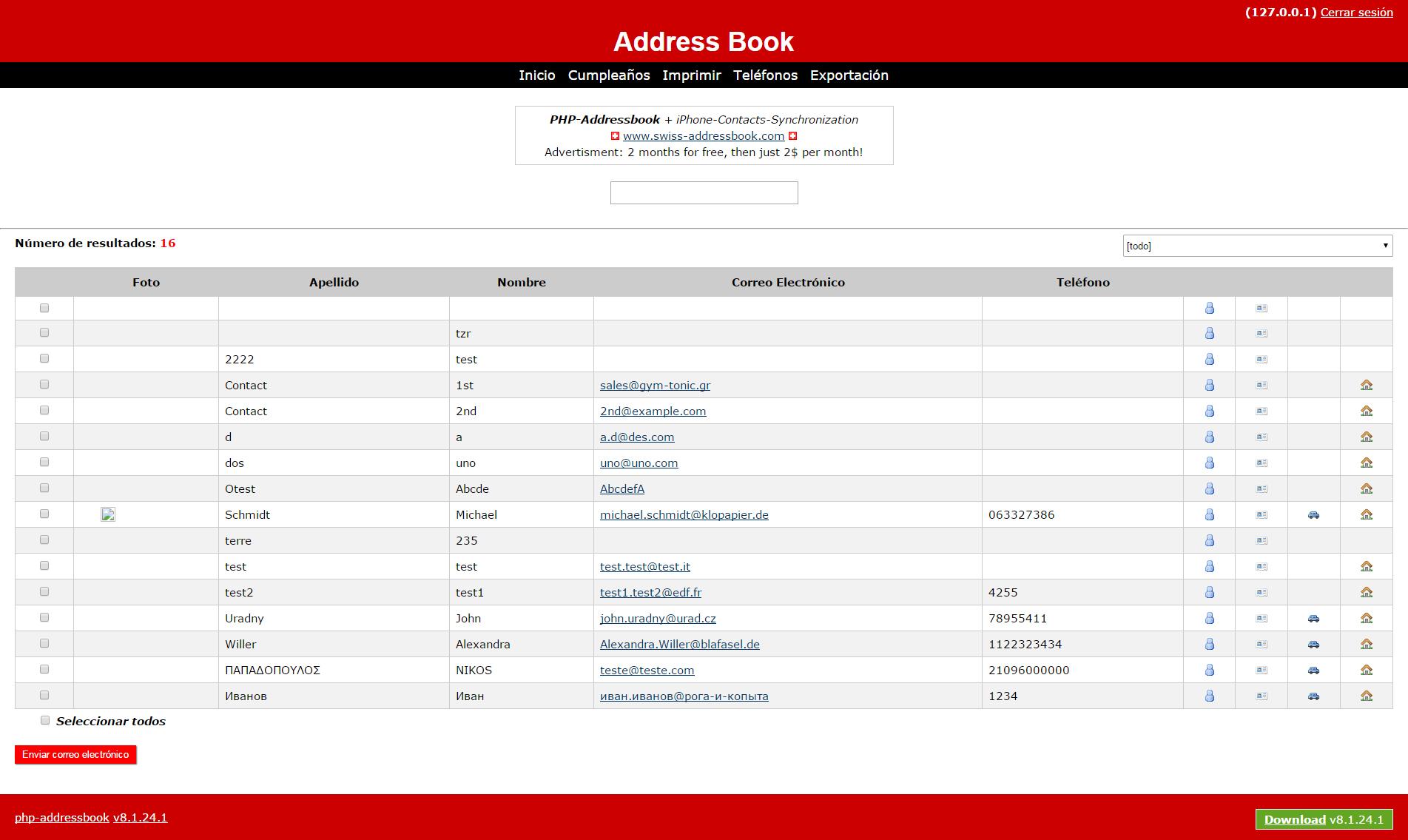 PHP Address Book / Feature Requests / 97 HTML5/CSS3 PHP Address Book / Feature Requests / 97 HTML5/CSS3
