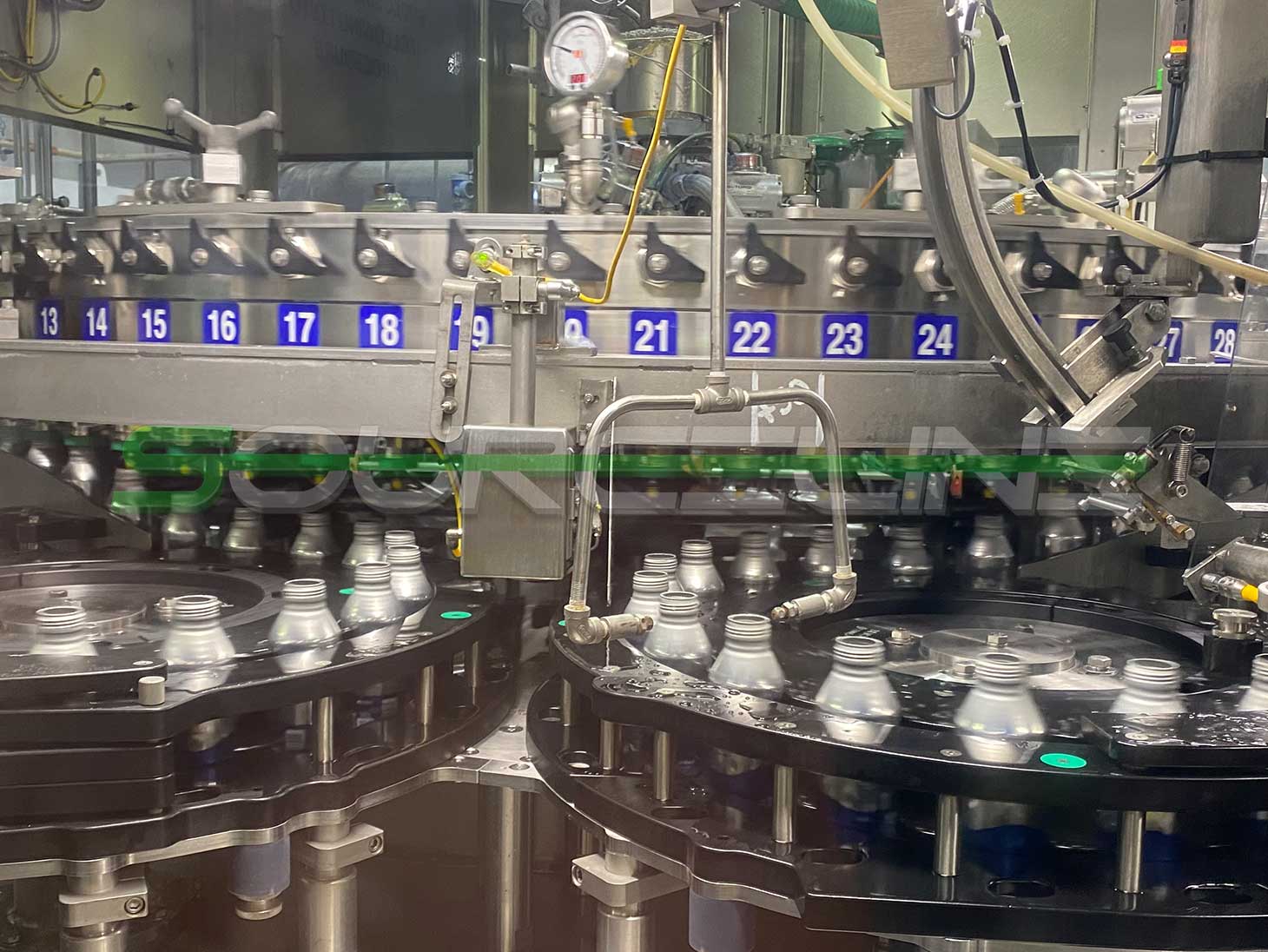 Complete Aluminum Bottle Filling Line Sourceline Machinery