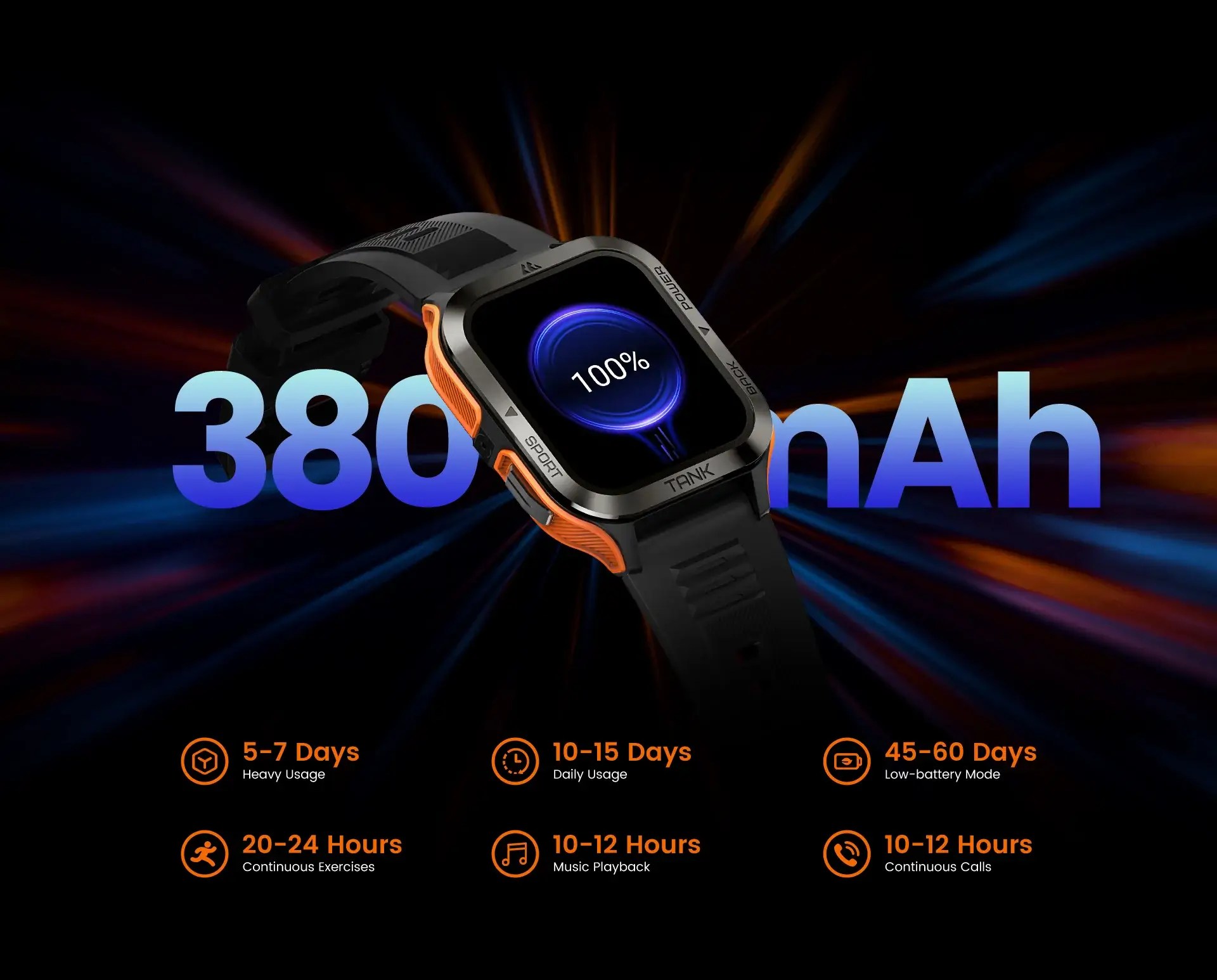 Kospet Tank M2 Smartwatch - Black Price in Bangladesh - Econaz