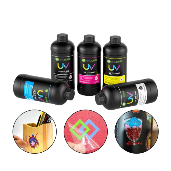 CMYK, White & LEDUV Curable Ink 1Litre Bottles Combo Pack