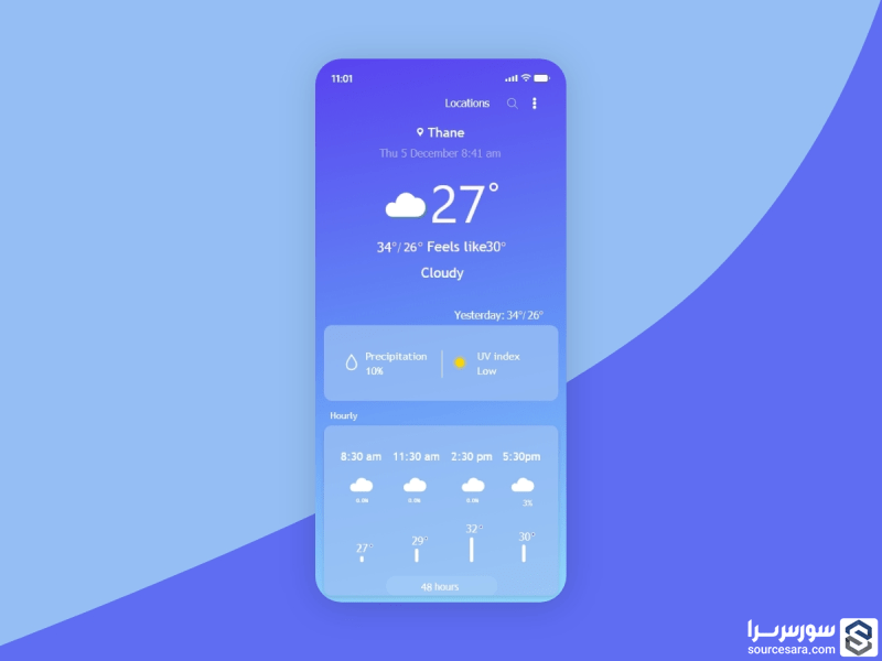 آموزش ساخت اپلیکیشن آب و هوا برای اندروید با زبان Java سورس سرا