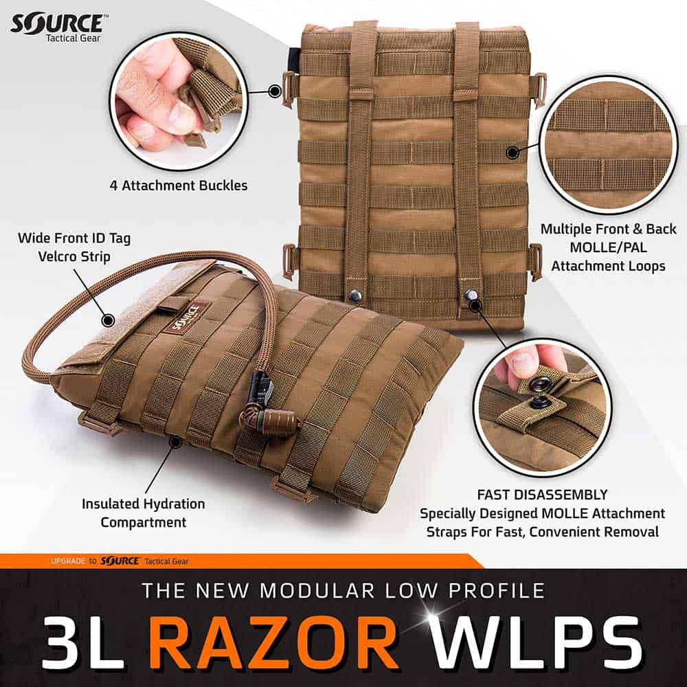 3L Razor MOLLE Hydration Pouch Source Tactical Gear