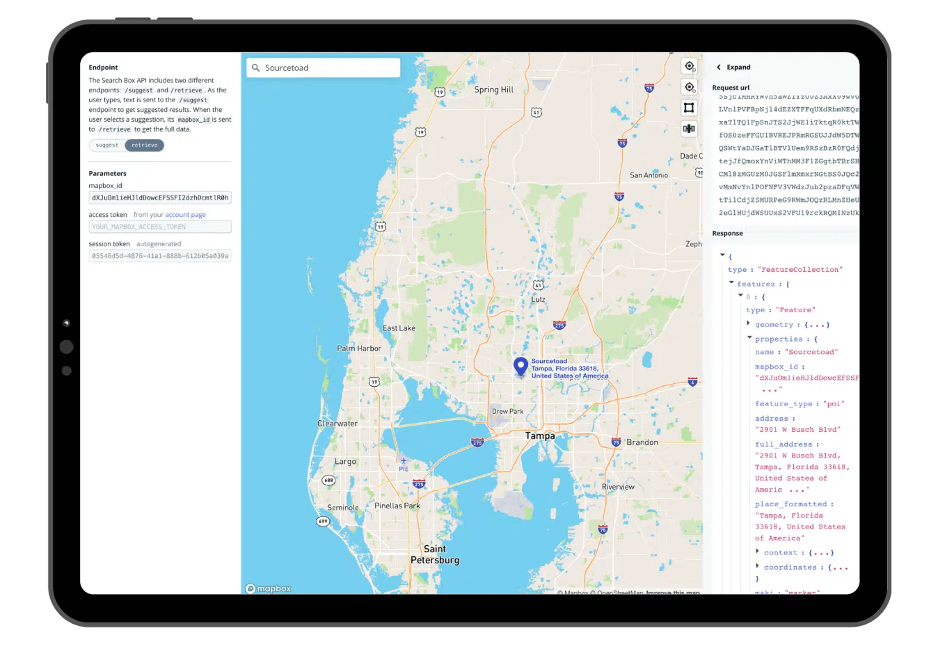 MapBox Services Sourcetoad