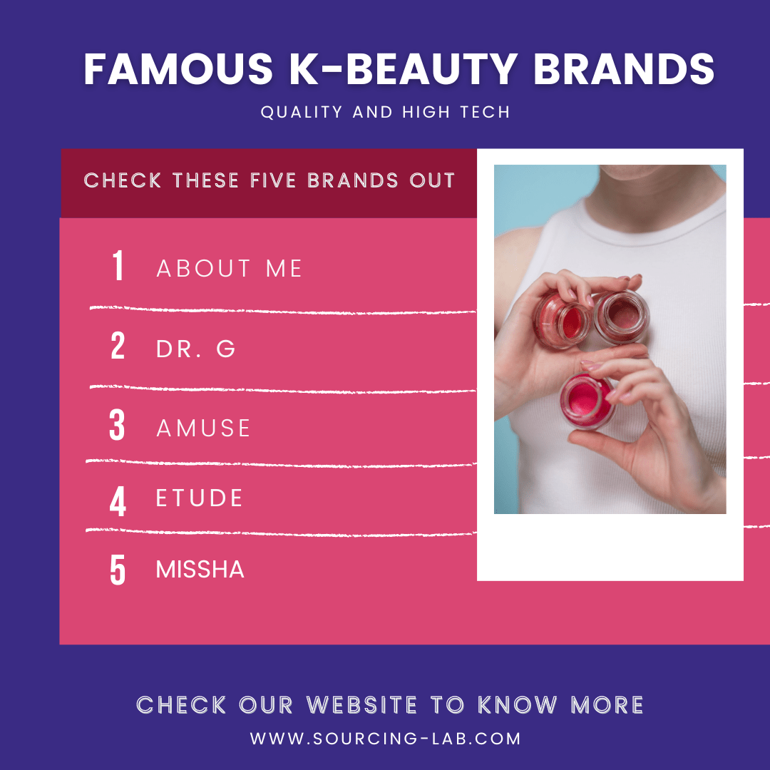 Famous KBeauty brands Sourcinglab
