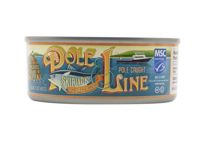 Pole and Line Caught Skipjack Tuna (No Salt Added), 5 oz Sourcing