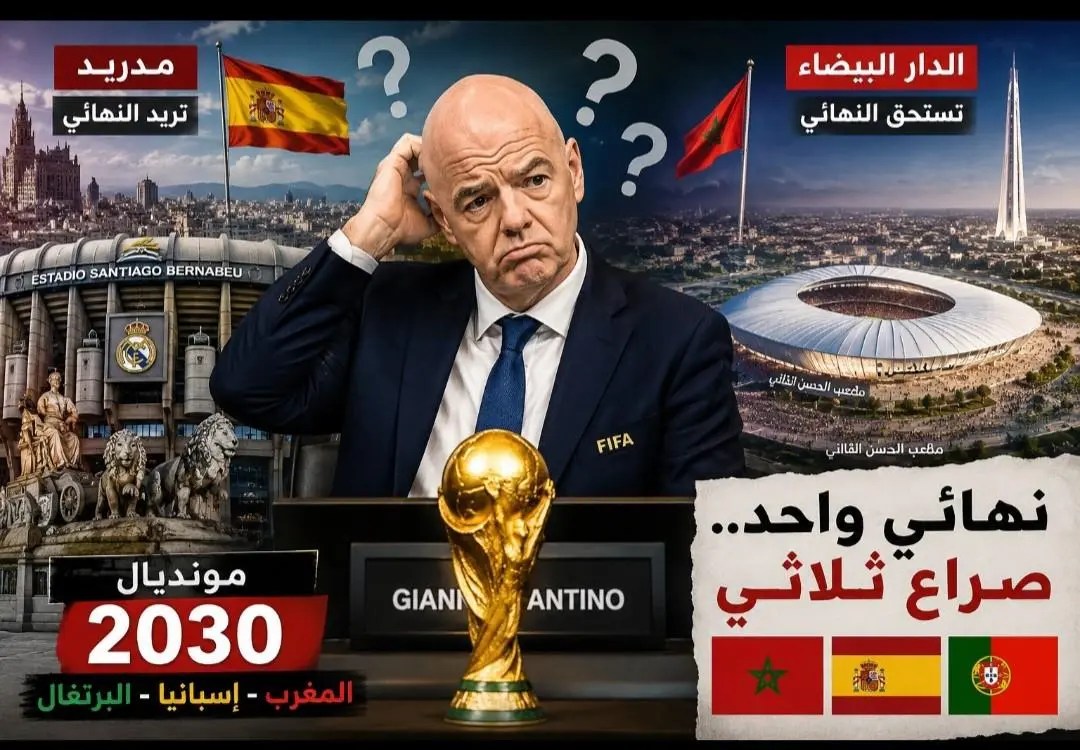 نهائي مونديال 2030 بالدار البيضاء يغضب ويدفعها للتلويح بالانسحاب