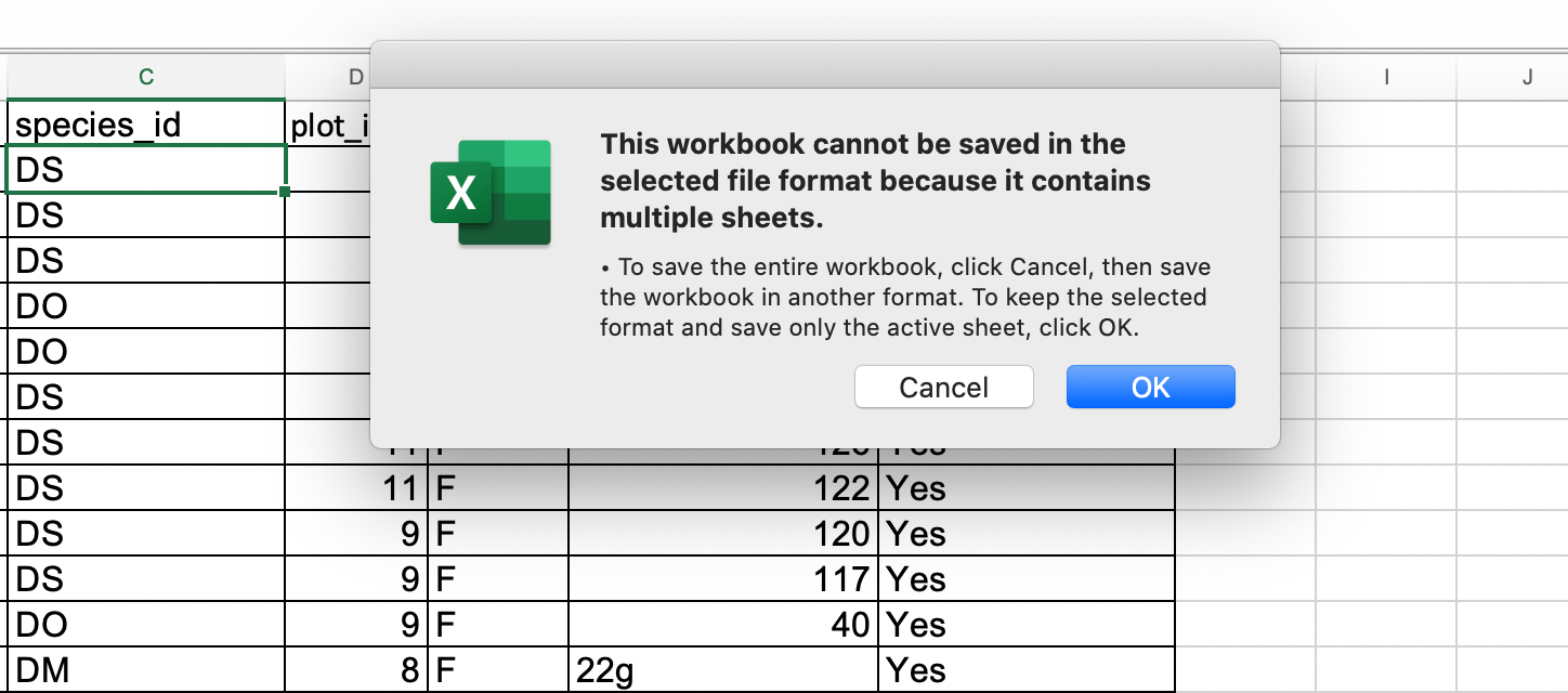 Exporting data TBC Title