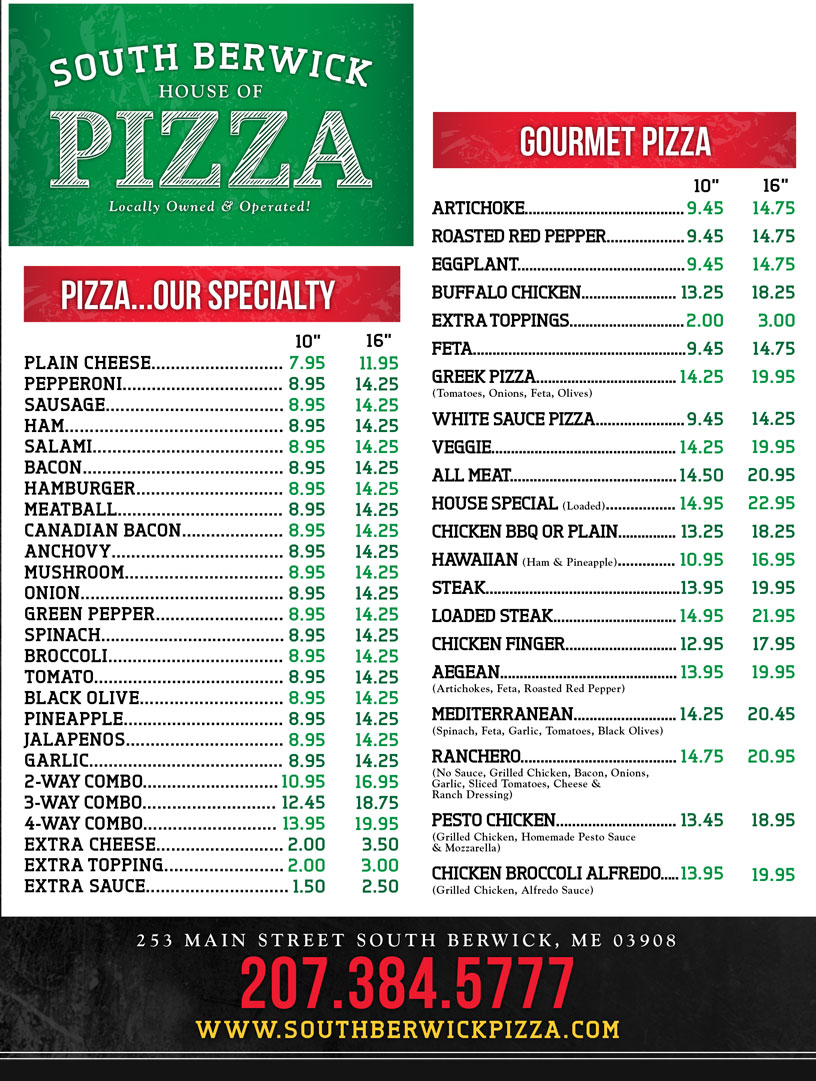 South Berwick House of Pizza