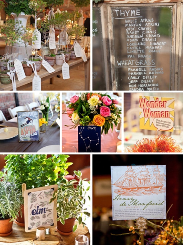 Unique Ideas for Wedding Table Names SouthBound Bride