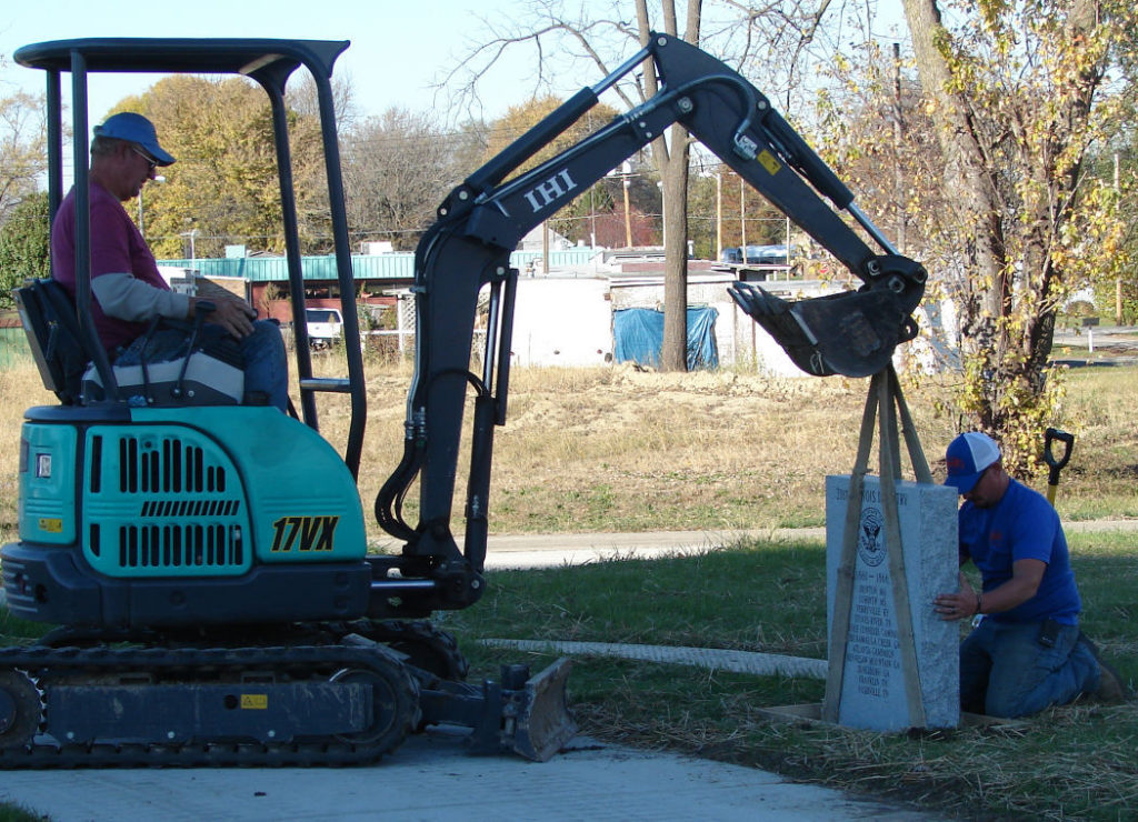 Granite Markers Installed at Planned Civil War Memorial Southeastern