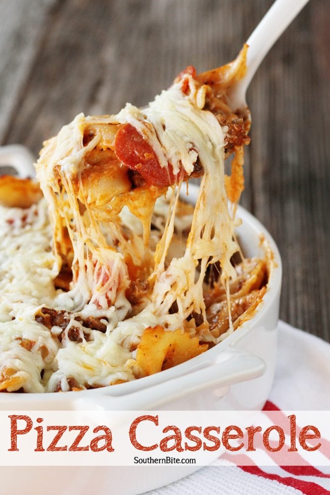 Weeknight Bites Pizza Casserole Southern Bite