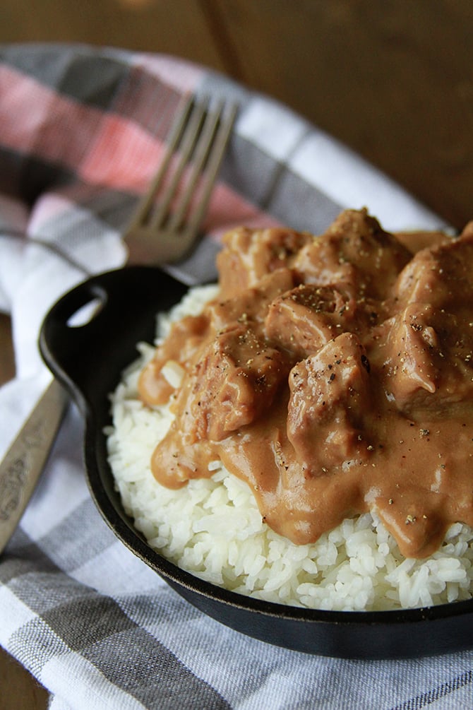 Easy Beef Tips And Rice Crock Pot Recipe Beef Poster