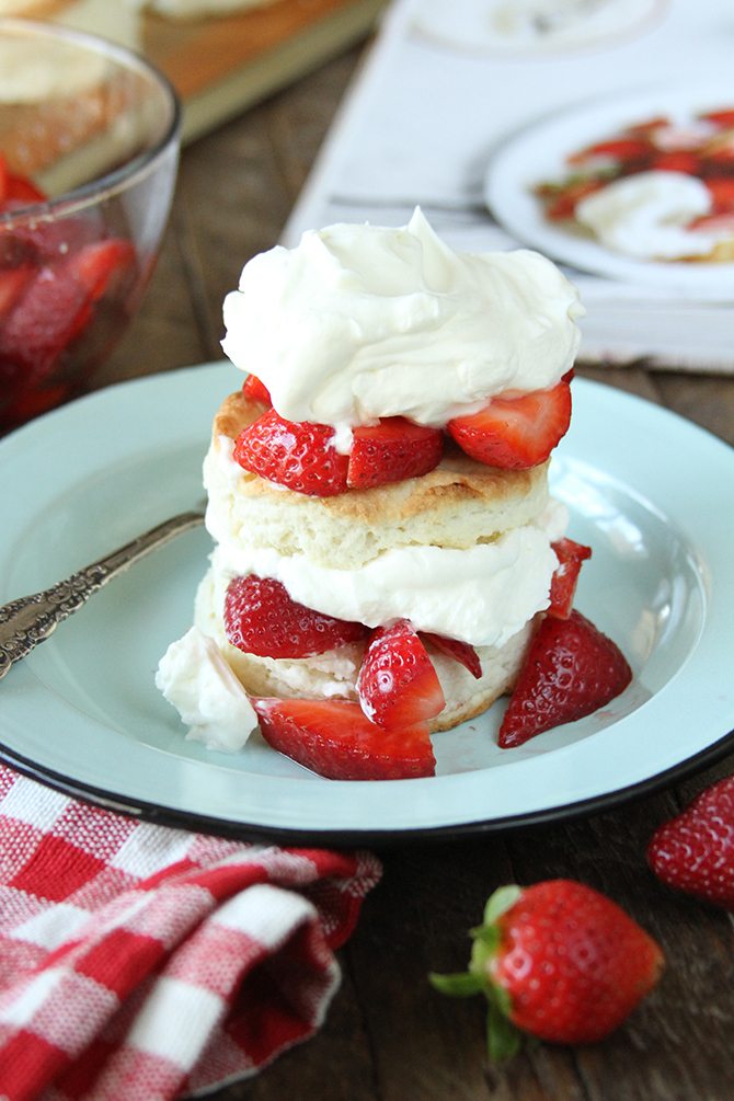 Strawberry Shortcakes with Sweet Cream Cheese Biscuits Southern Bite
