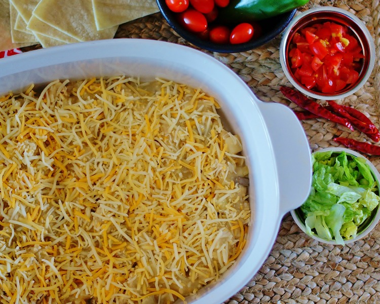 Green Chile Chicken Enchilada Casserole Southern Discourse
