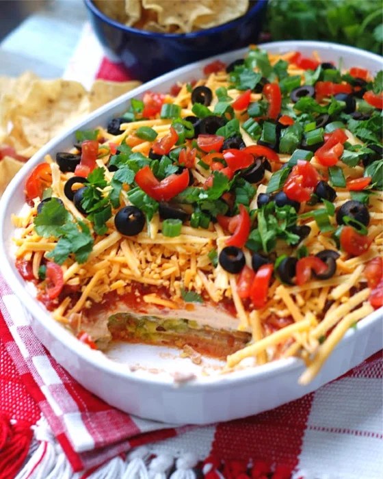 Classic Mexican 7 Layer Dip southern discourse