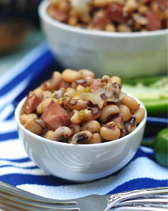 Southern Slow Cooker Black Eyed Peas & Ham Southern Discourse