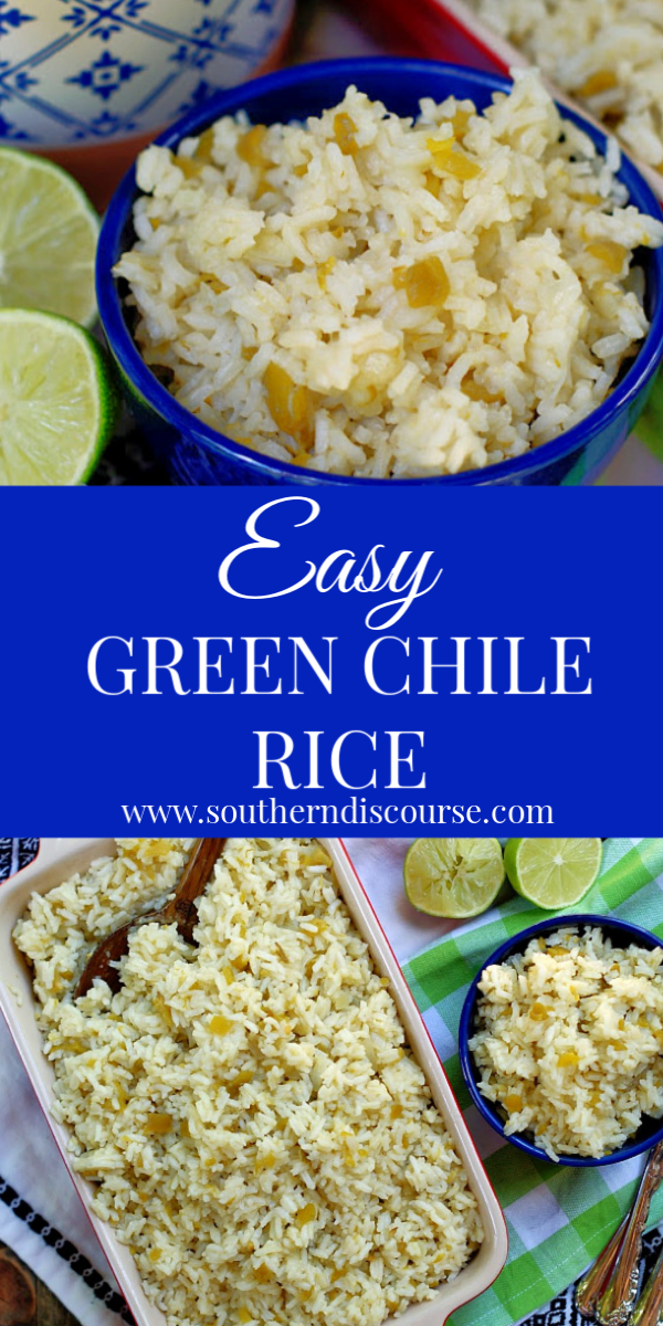 Easy Green Chile Rice a southern discourse