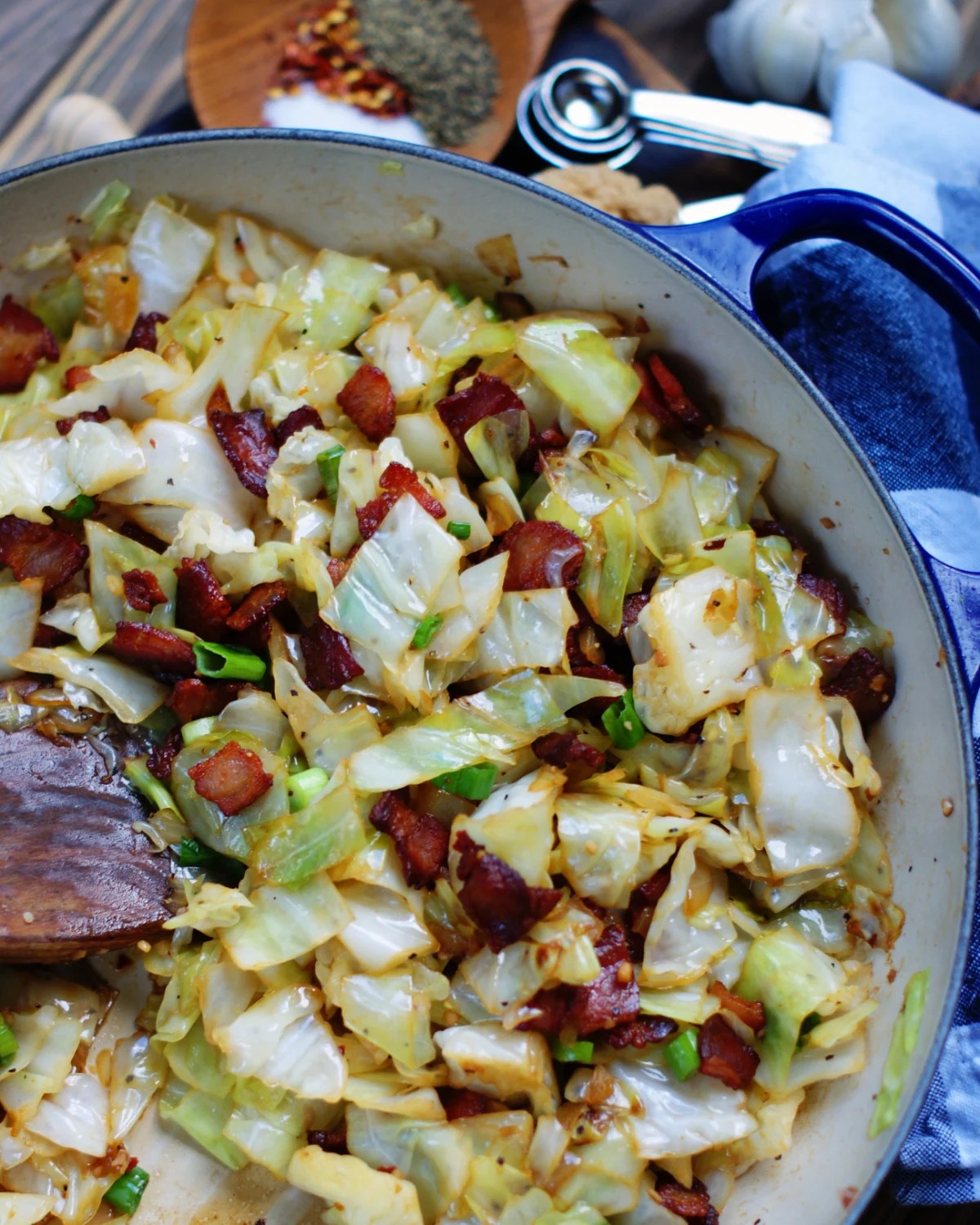 Skillet Fried Cabbage & Bacon Southern Discourse
