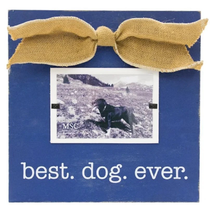 Best Dog Ever Frame Southern Glam Monogram