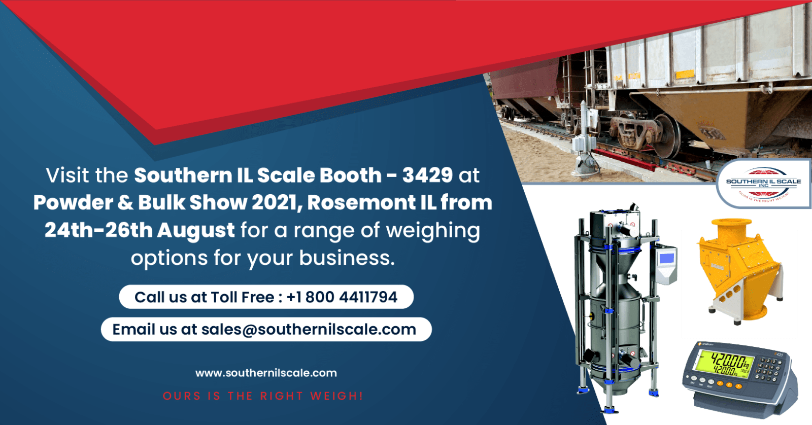 Southern IL Scale Booth at the Powder & Bulk Show 2021 Southern IL