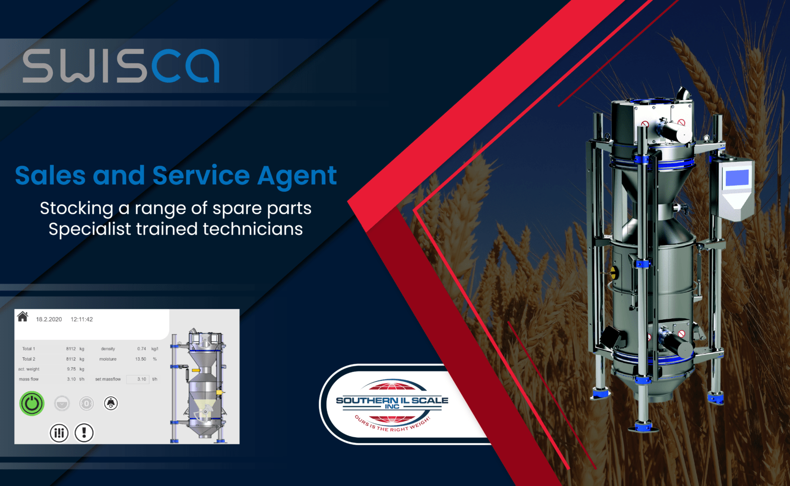 Swisca Scales for Grain and Milled Product Weighing Southern IL Scale Inc