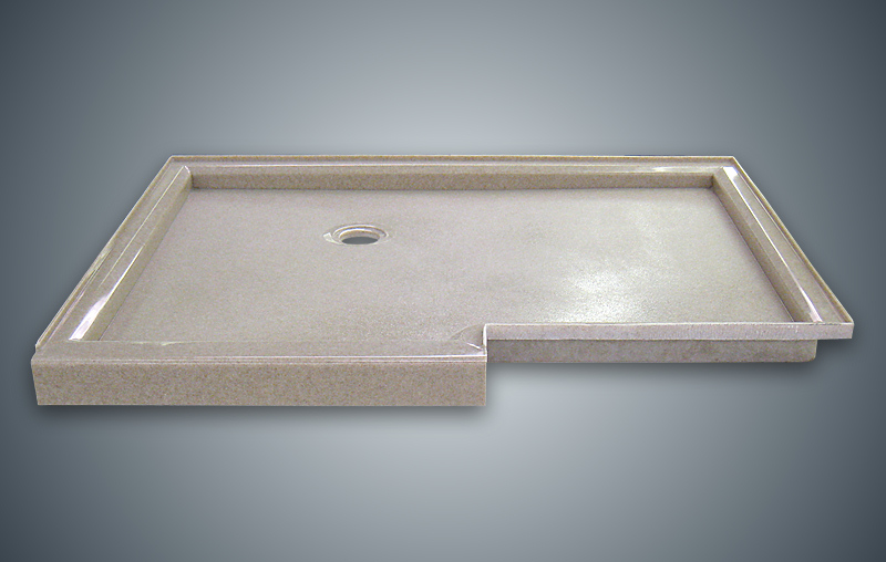 Custom Onyx Full Height Shower Base Southern Materials Bathroom Remodel