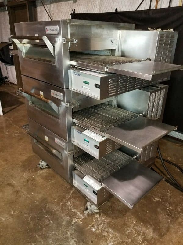Lincoln Impinger 1100 Series Triple Stack Pizza Electric Conveyor Ovens