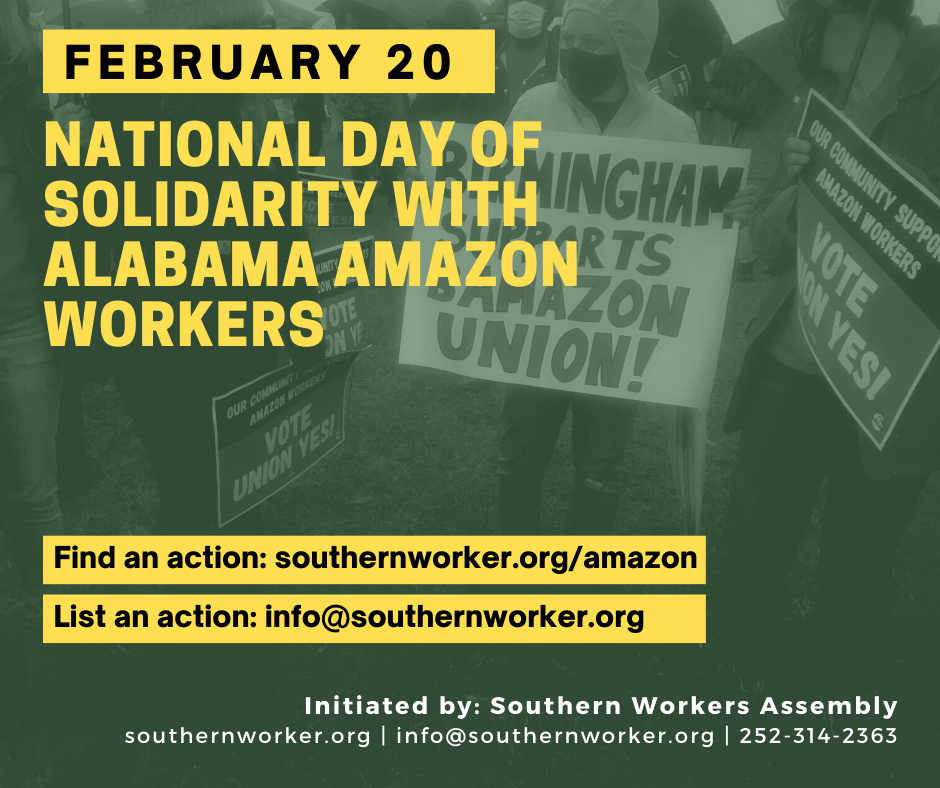 Solidarity with Alabama Amazon Workers! Southern Workers