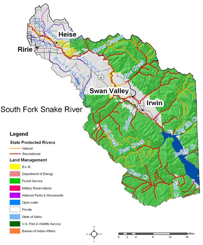 Map of the South Fork South Fork Properties