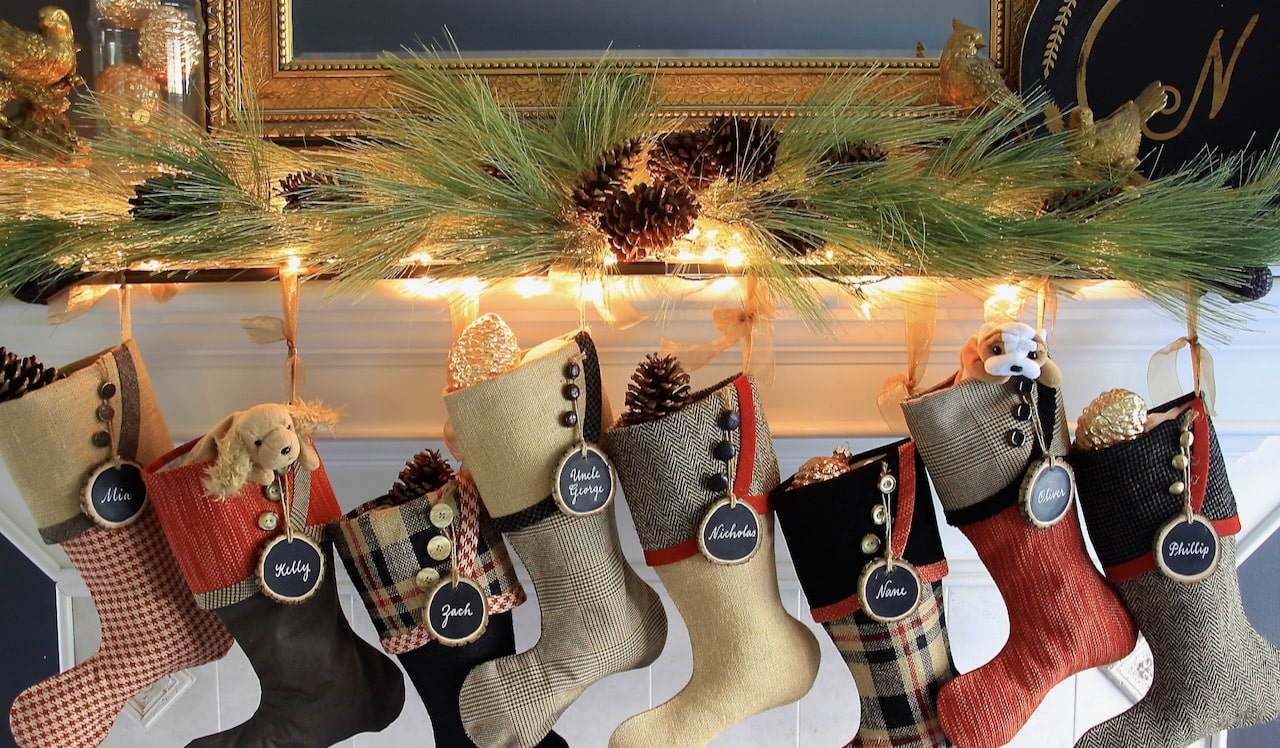 Christmas Stocking Shelf How to Hang Christmas Stockings With a Mantel Shelf South House Designs