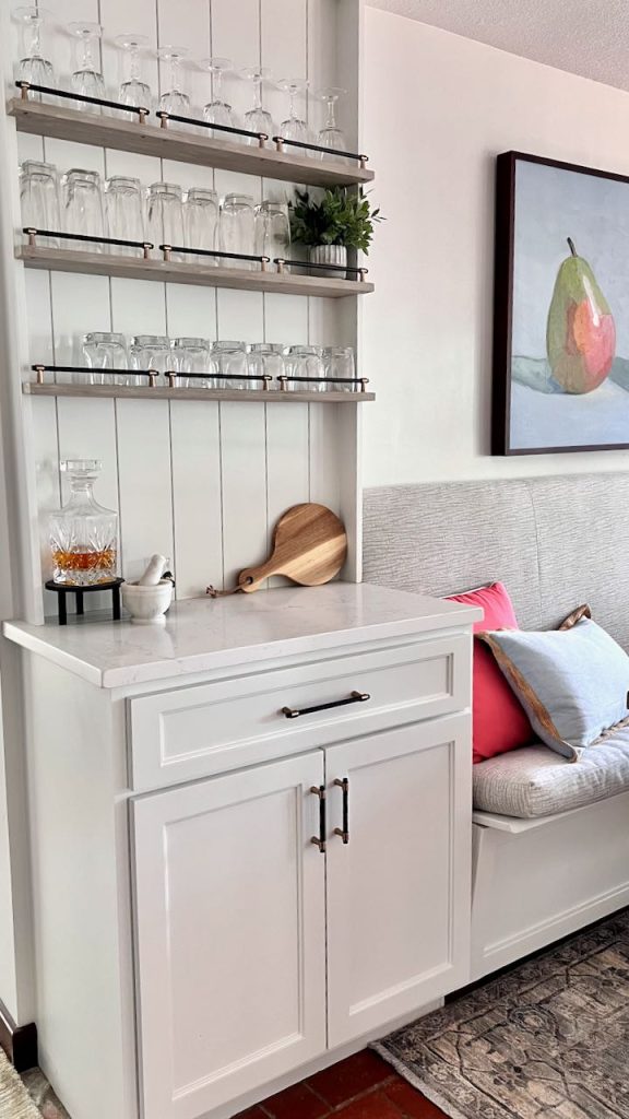 HowTo DIY the Best Small Bar With Open Shelves South House Designs