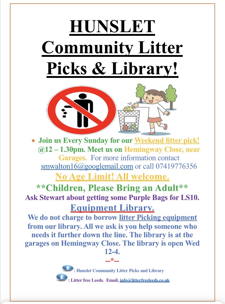 Hunslet's new litter picking library South Leeds Life
