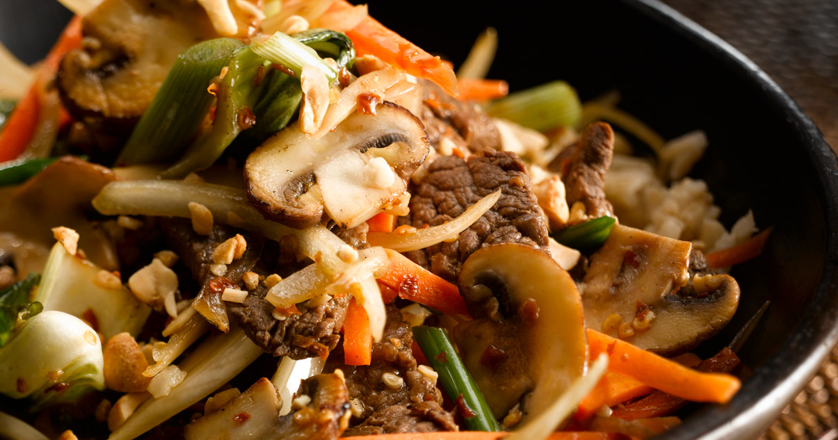 Ginger Beef and Mushroom Stir Fry Recipe South Mill Champs