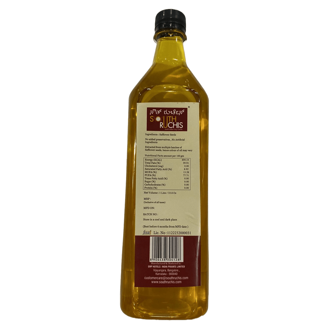 Cold Pressed Safflower Oil South Ruchis Group