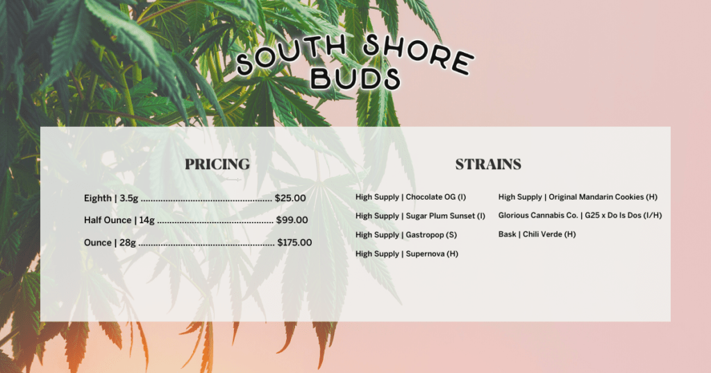 Flower Price Drops Explore Unique Strains South Shore Buds