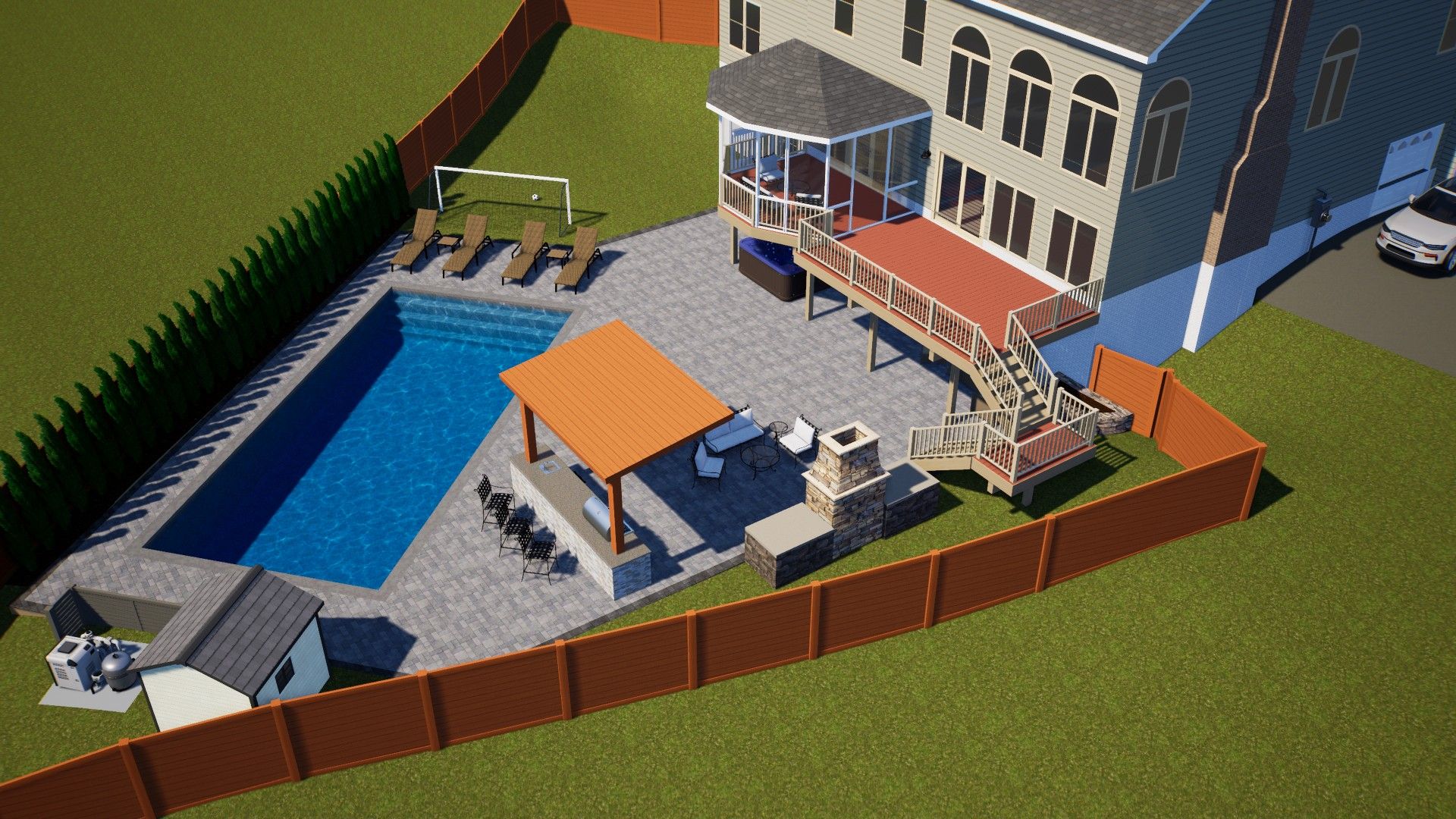 South Side 3D Landscape Design Service Northern Virginia