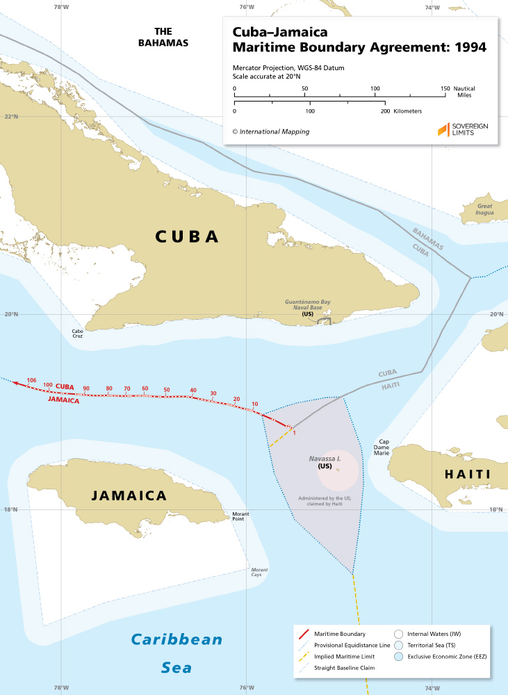 CubaJamaica Maritime Boundary Agreement 1994 Sovereign Limits