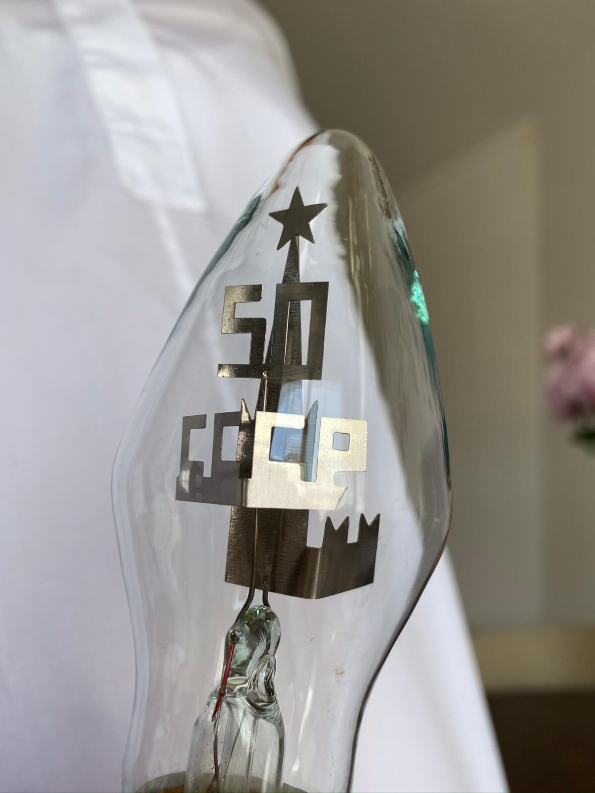 Ampoule de Propagande Soviétique Jubilé 50 Ans Révolution Russe