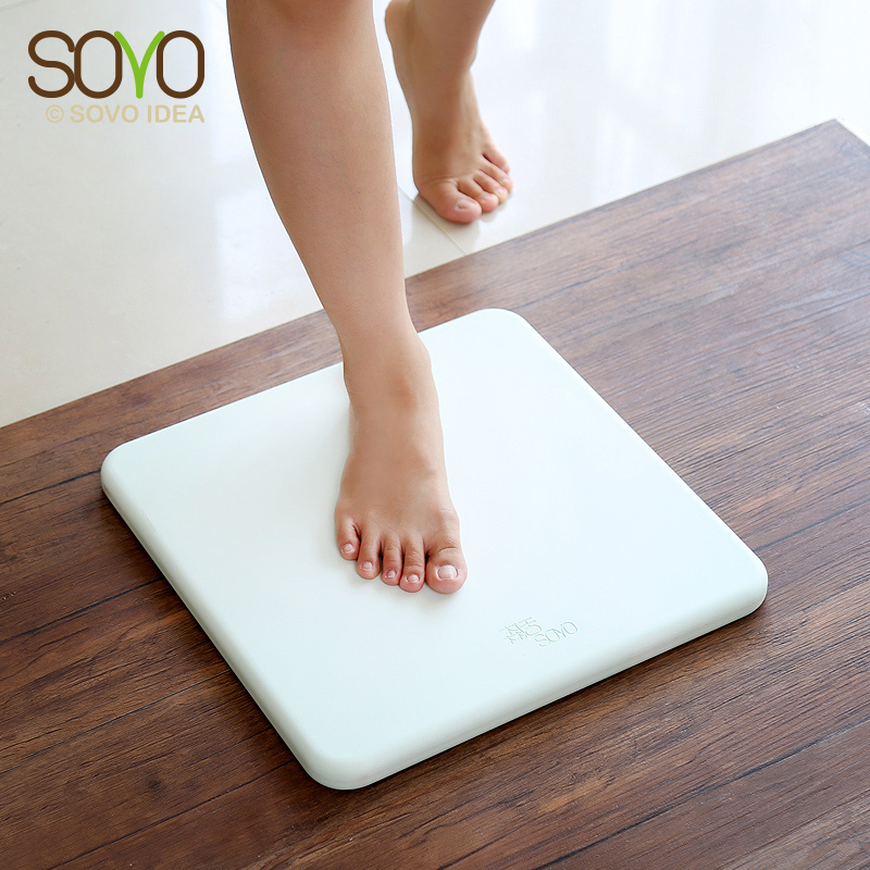 Hot sale new tide super quick dry diatomite bath mat Natural