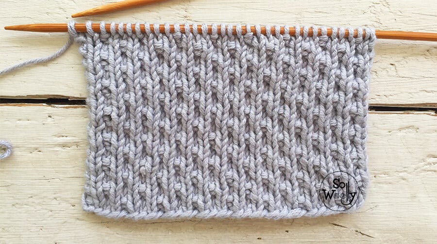 How to Knit the Pearled Stitch Reversible, and doesn’t curl
