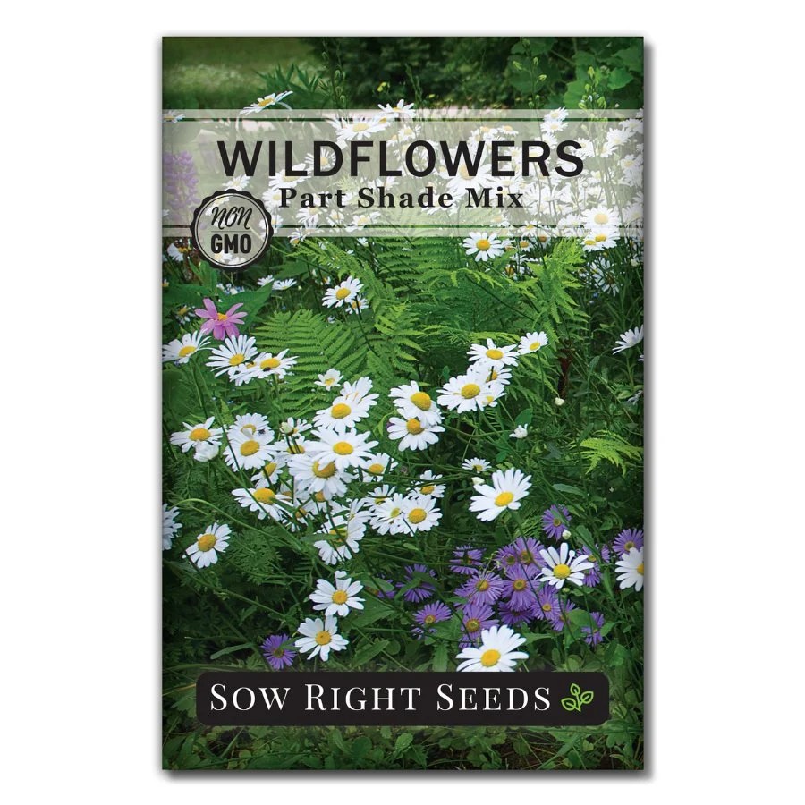 Part Shade Mix Wildflower Seeds Grow a Native Garden Sow Right Seeds