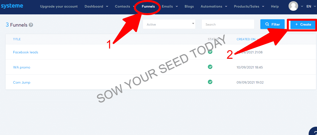 Systeme.Io Funnel Builder How To Build A Lead & Sale Funnel With