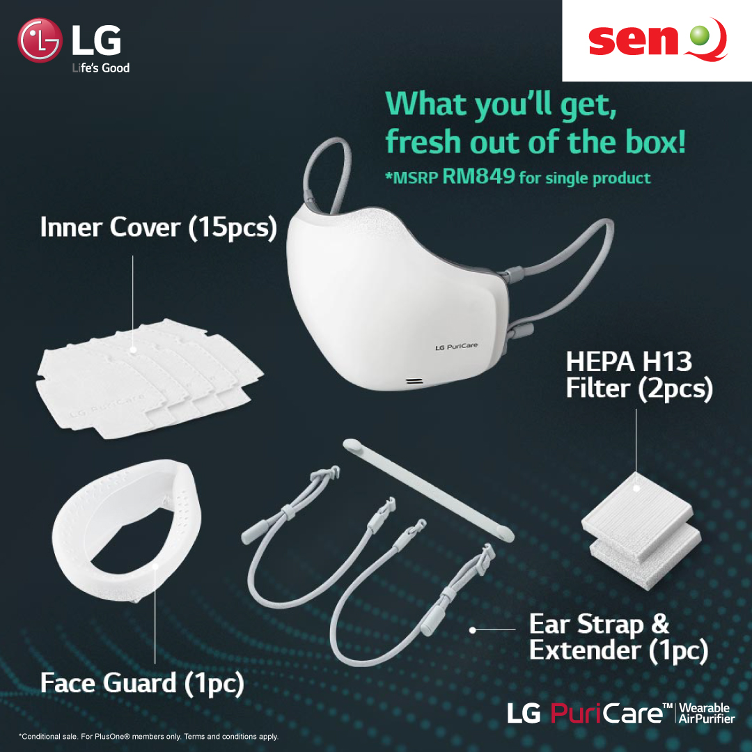 LG’s Bluetoothconnected PuriCare Air Purifier face mask is now