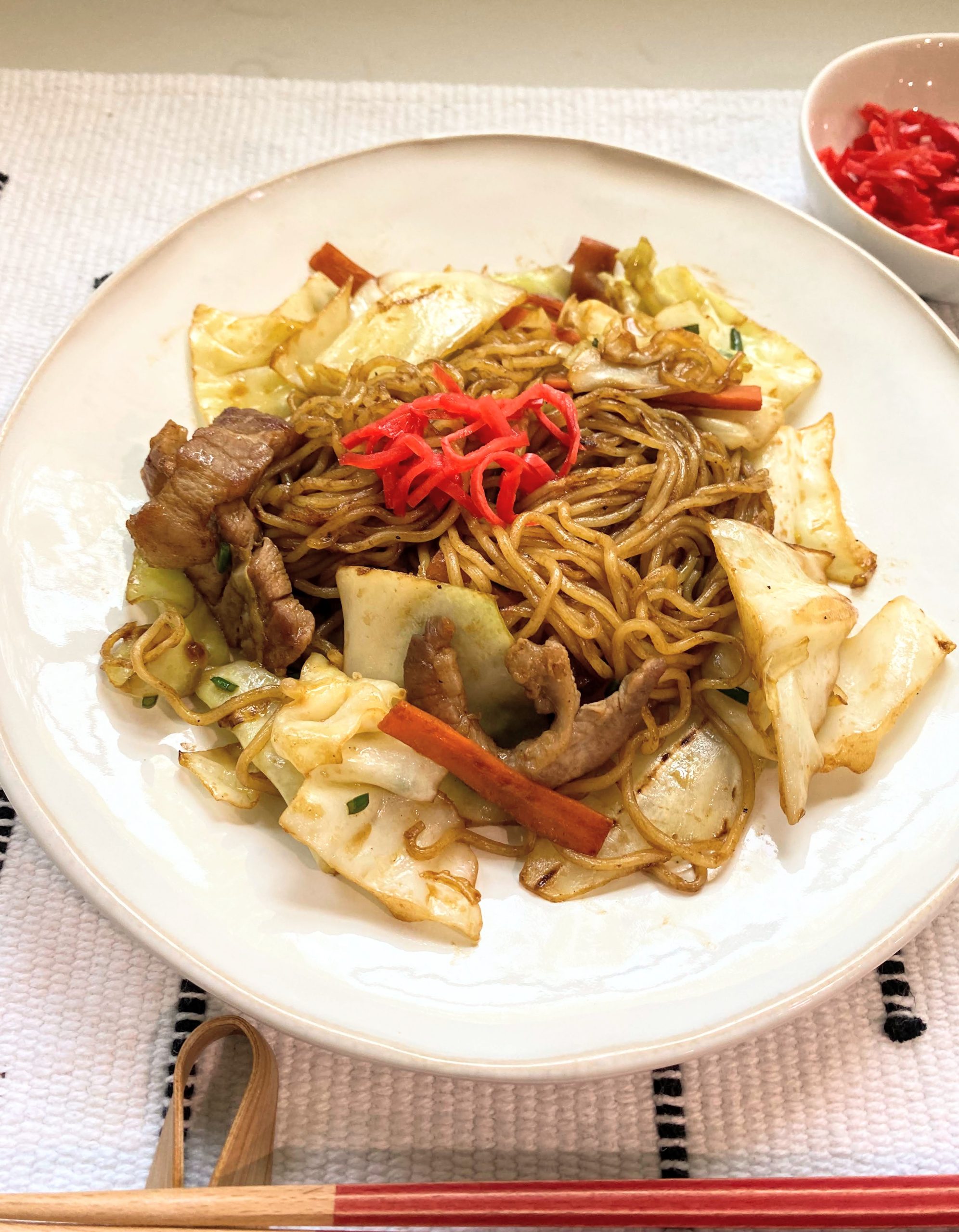 Yakisoba Japanese StirFried Noodles with Sauce SoyBasil