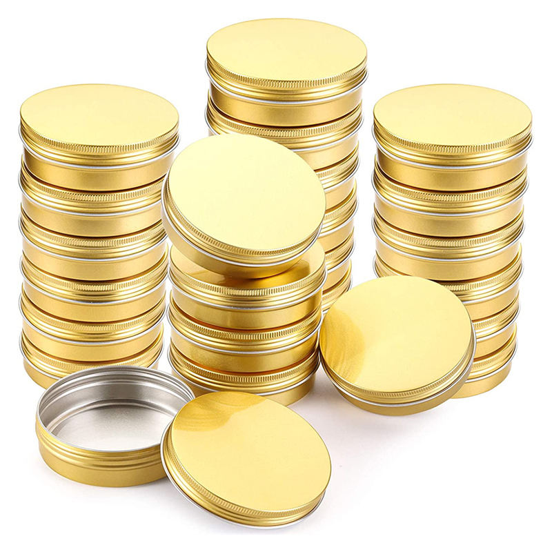 Metal Can Aluminum Cosmetic Jar Round Tin Can
