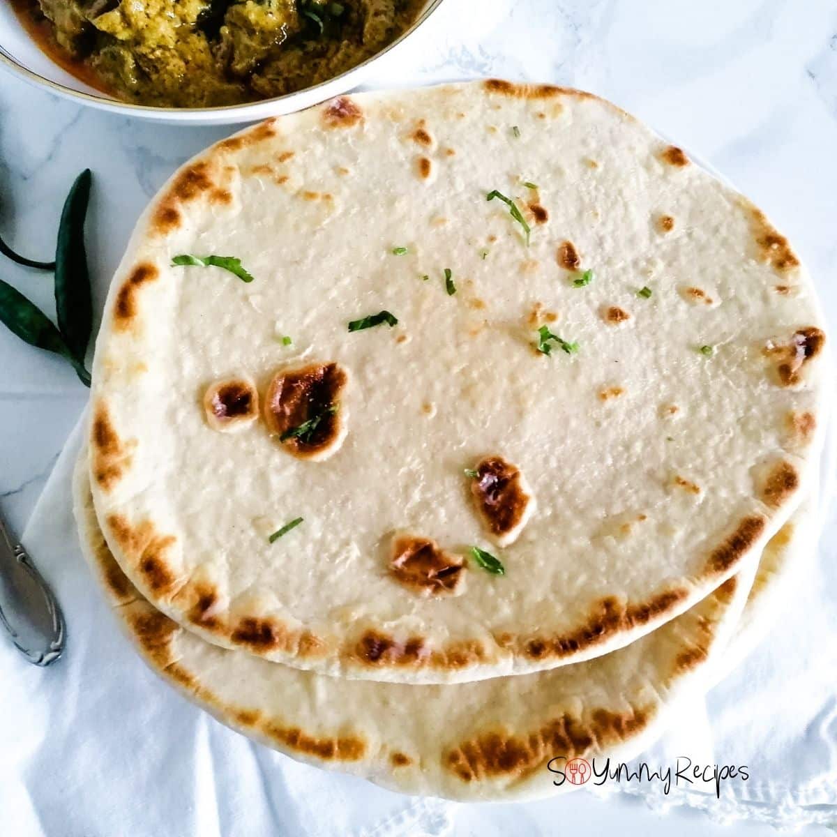 Naan Bread Recipe With No Yeast A Quick And Easy Recipe So Yummy Recipes
