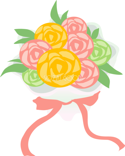 ブーケの人気デザインTop5☆「先輩花嫁が選んだ理由は？」｜ゼクシィ ウェディングブーケ 無料イラスト | 素材Good