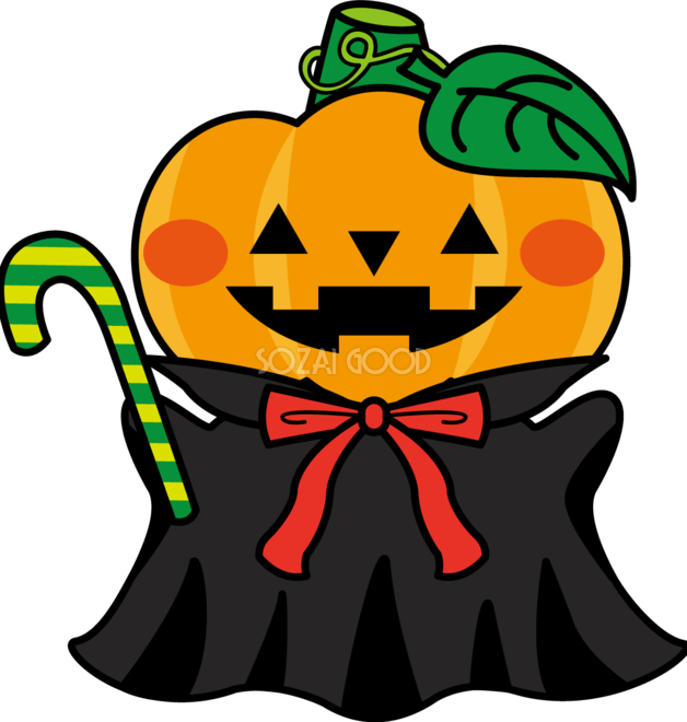 かわいいハロウィンかぼちゃのイラスト - イラストストック かわいいハロウィンかぼちゃ 秋の無料イラスト32989 | 素材Good