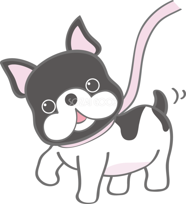 英字 フレンチブルドッグ ワンちゃん イラスト 画 フレブル モノトーン 系の通販 By 二枚目半額以下あり L版プレゼントあり｜ラクマ かわいいフレンチ・ブルドッグ(散歩)犬の無料イラスト80164 | 素材Good