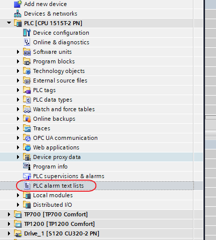 Program Alarm - PLC-Alarm